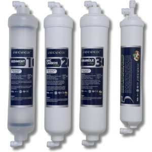 REOBOX 4'lü Filtre Seti – Gümüş İyonlu Post Karbon