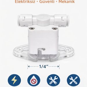 Su Arıtma Kaçak Dedektörü – 1/4” Hortum Uyumlu Otomatik Kesme Valfi