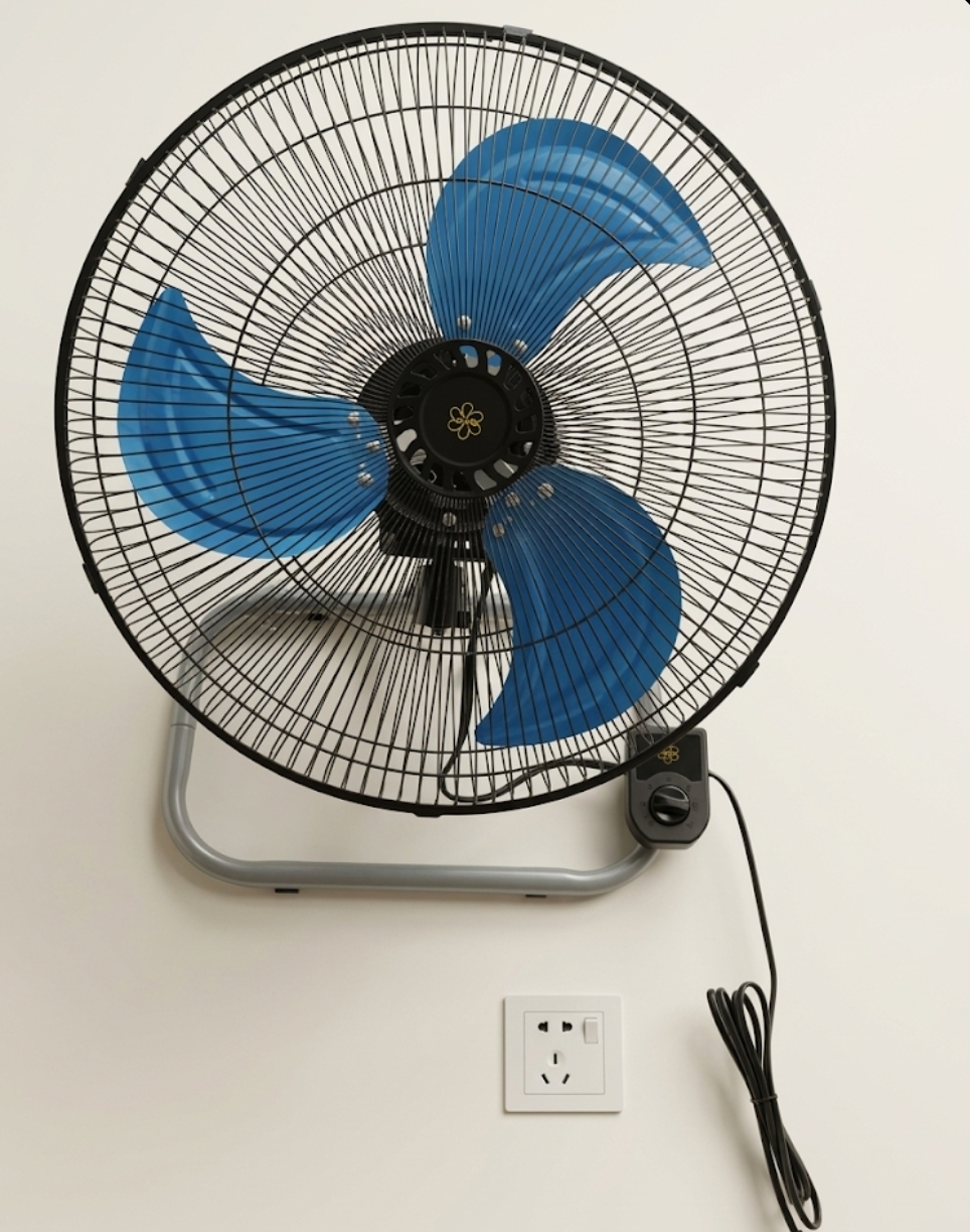 Ayaklı Vantilatör 18” | Güçlü ve Sessiz Fan | 55W Tasarruflu | Yükseklik Ayarlı | Ev Tipi Siyah - Görsel 4